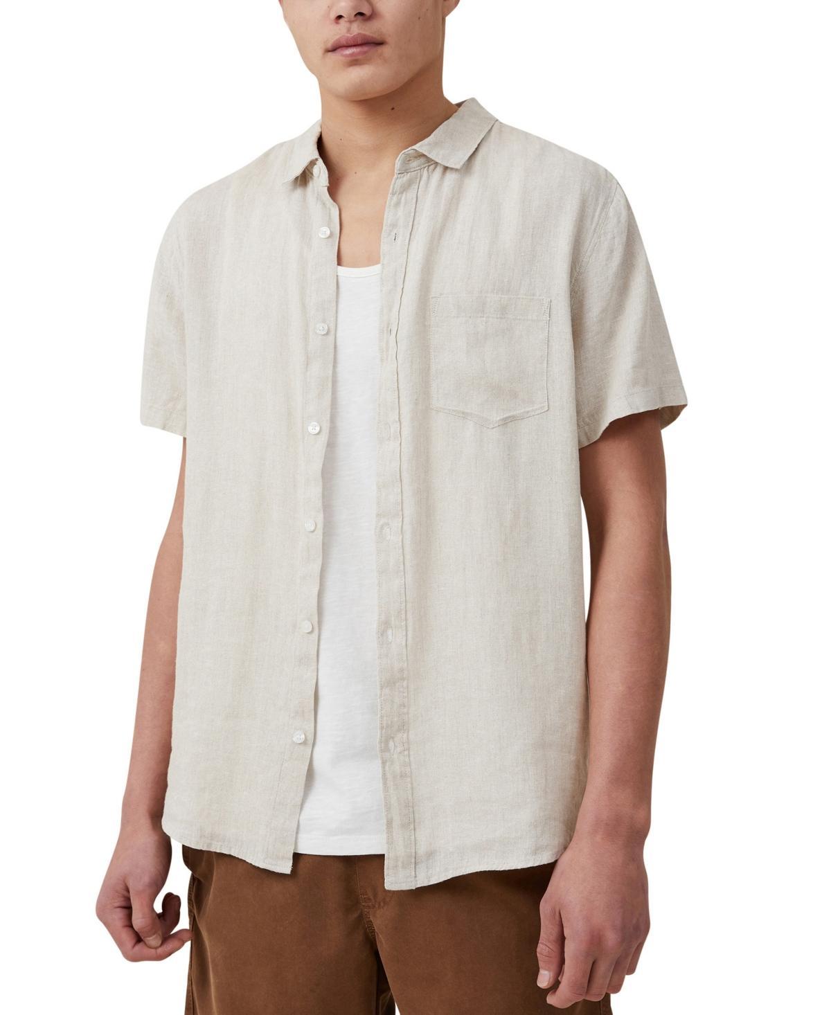 Cotton On Mens Linen Short Sleeve Shirt Product Image