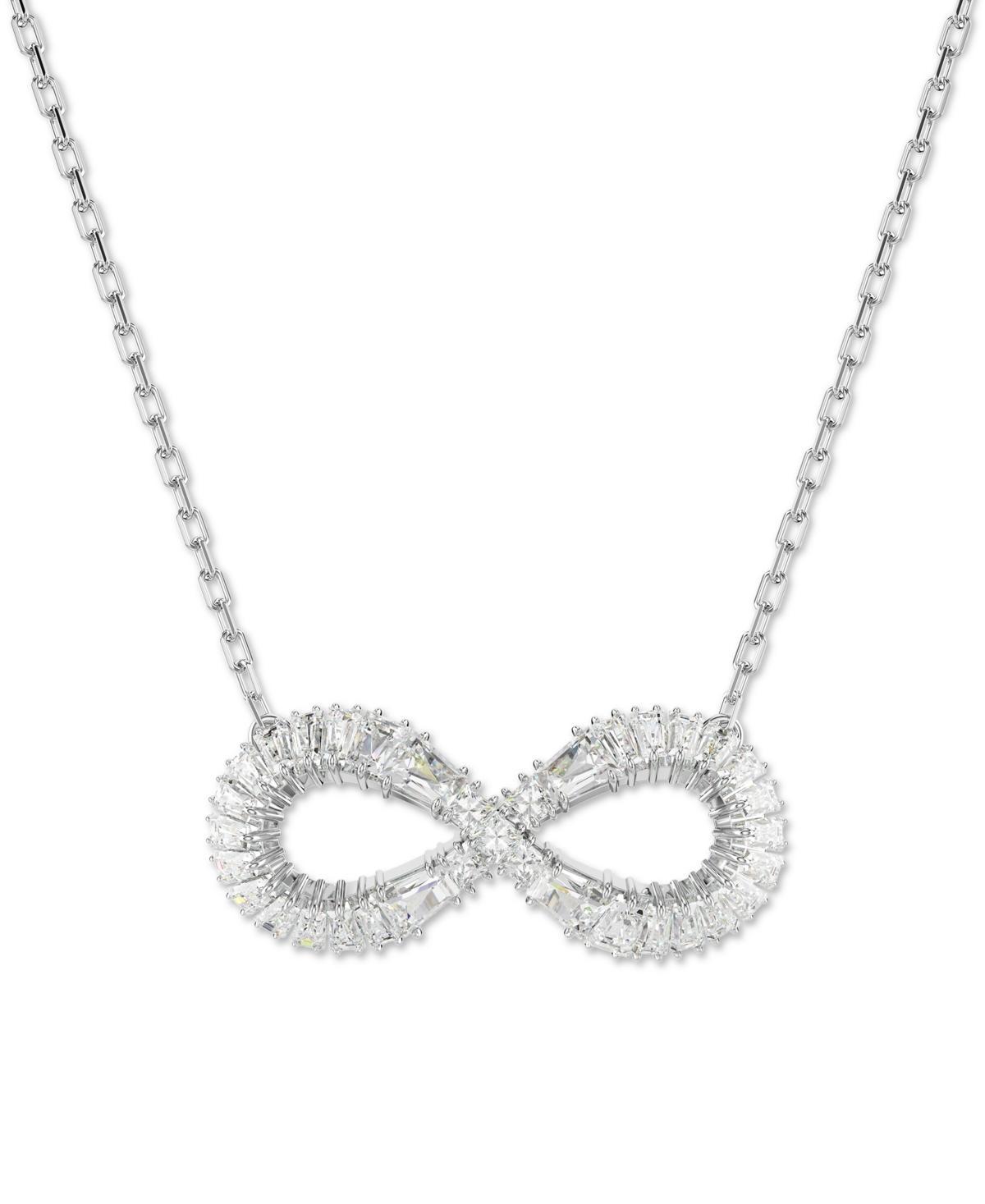 Swarovski Rhodium-Plated Crystal Infinity Pendant Necklace, 15 + 2-3/4 extender Product Image