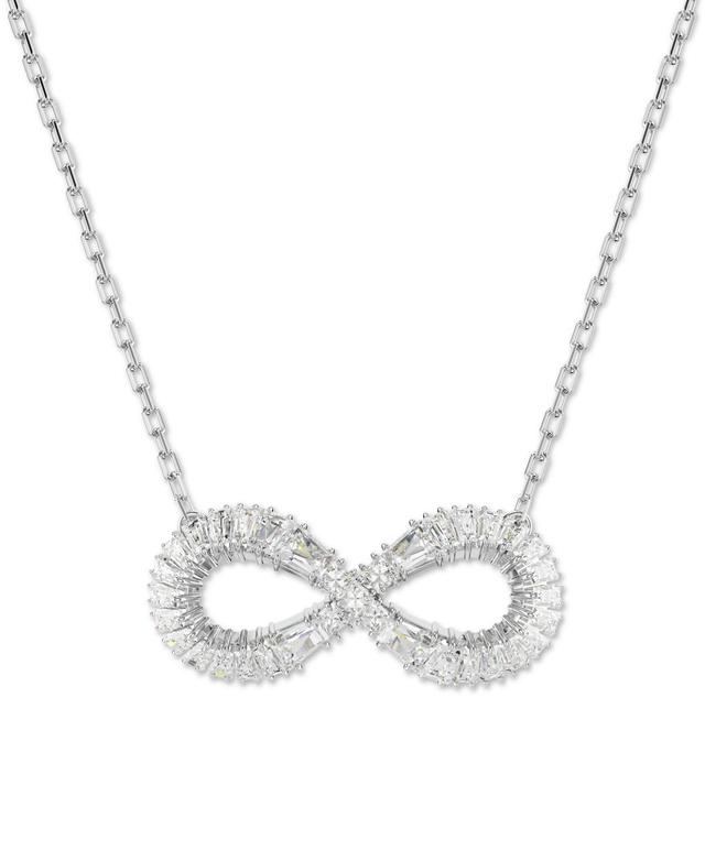 Swarovski Rhodium-Plated Crystal Infinity Pendant Necklace, 15 + 2-3/4 extender Product Image