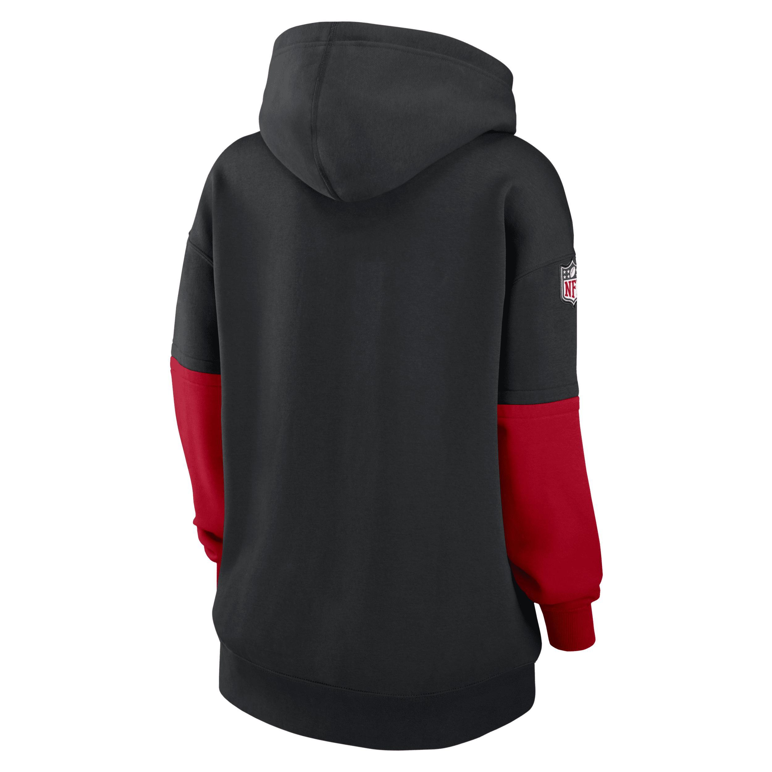 San Francisco 49ers Sideline Essential Nike Womens NFL Pullover Hoodie Product Image