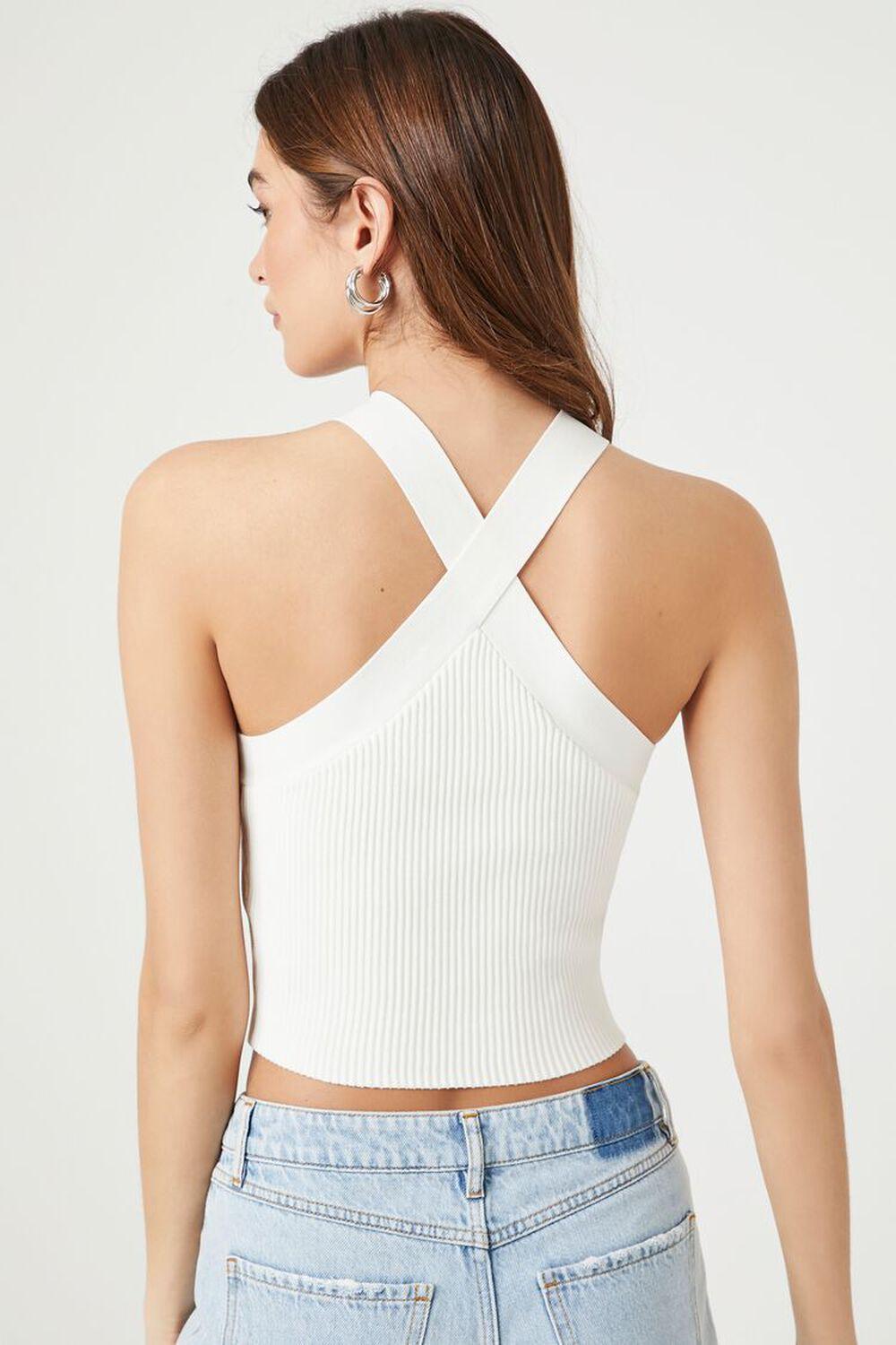 Sweater-Knit Crisscross Crop Top | Forever 21 Product Image