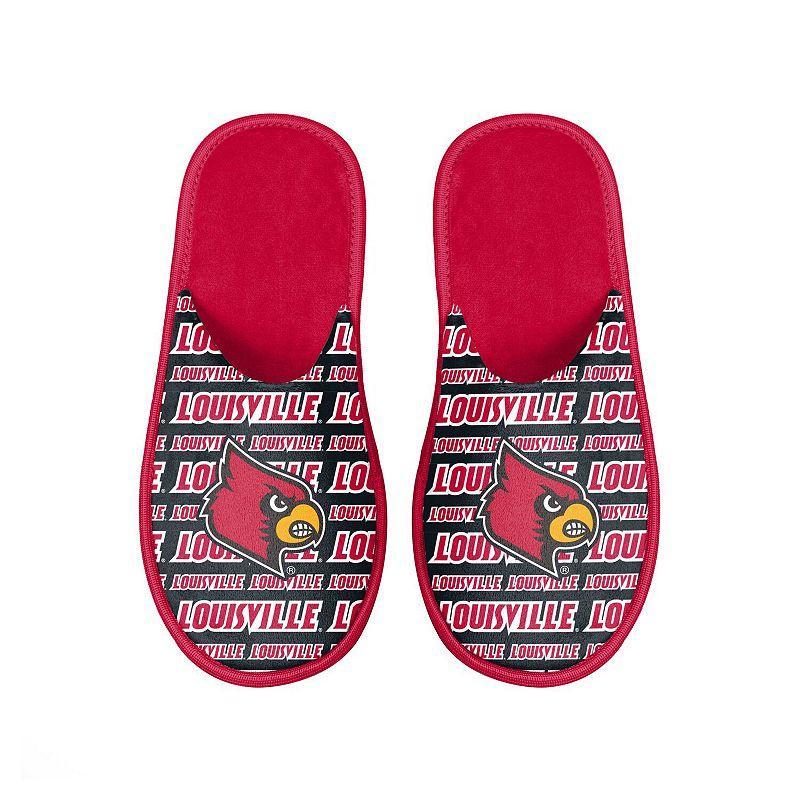 Mens FOCO Louisville Cardinals Scuff Logo Slide Slippers Product Image