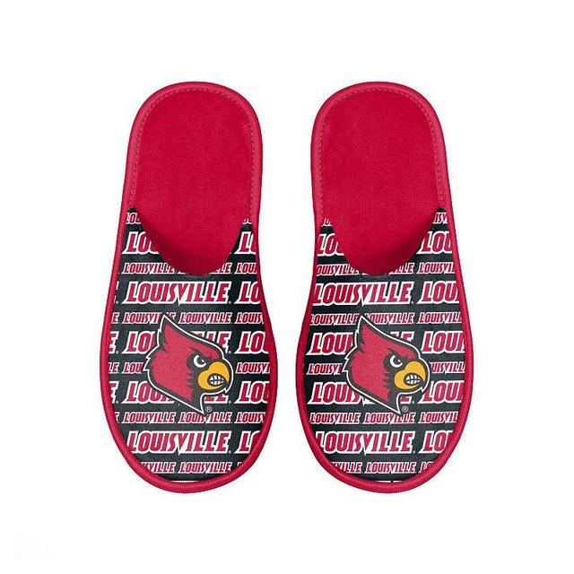 Mens FOCO Louisville Cardinals Scuff Logo Slide Slippers Product Image