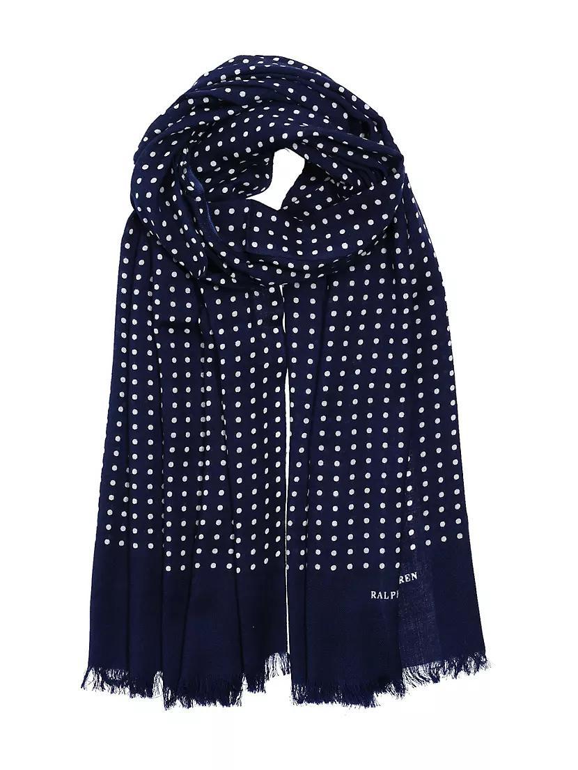 Wool & Cashmere Classic Print Scarf product image