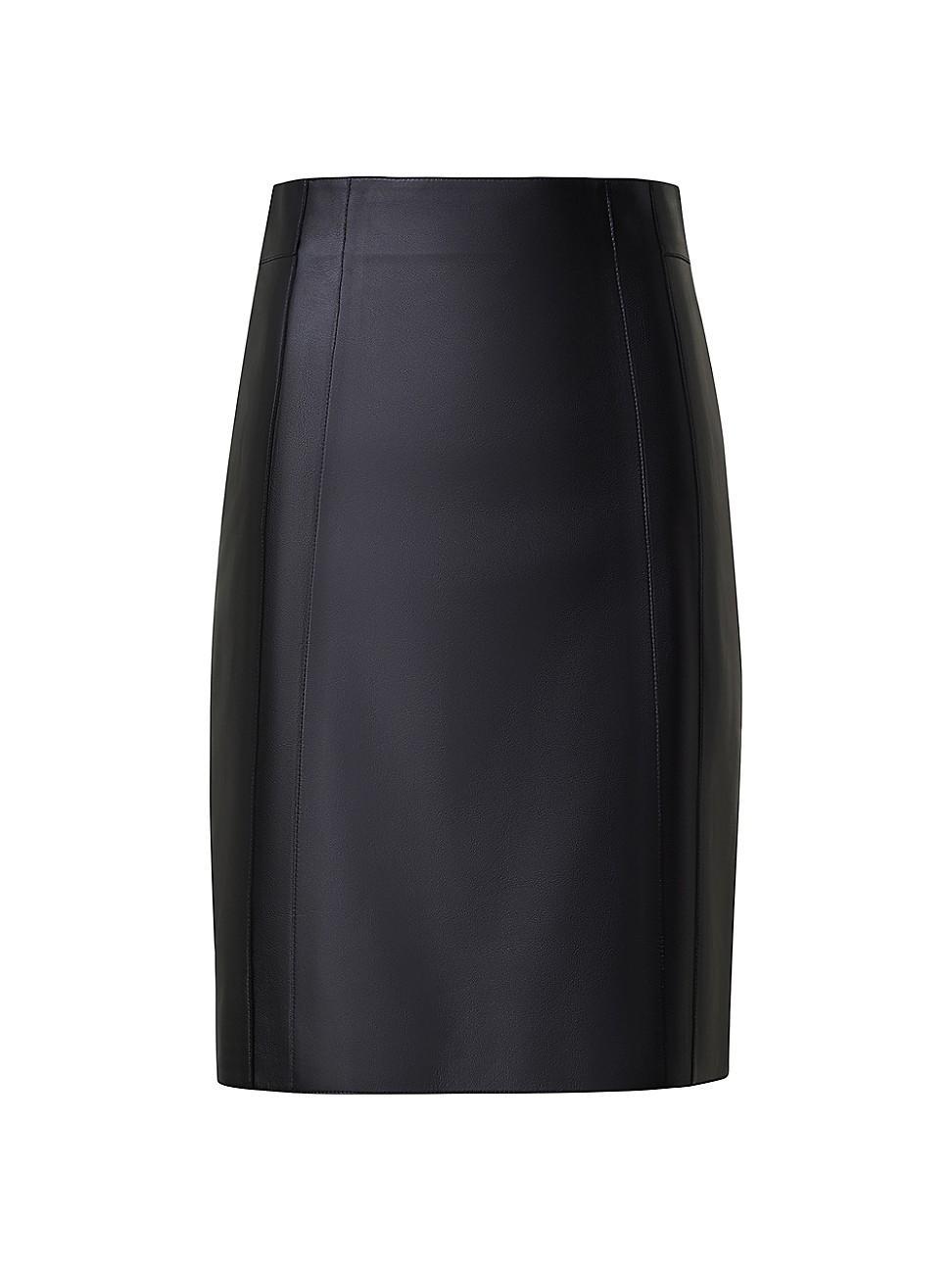 Womens Leather Mini Skirt Product Image