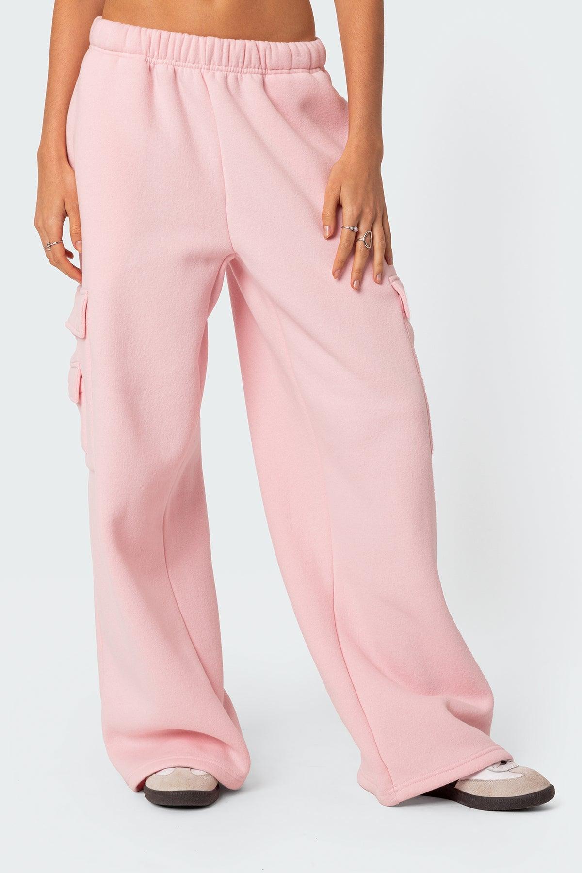 Wide Leg Cargo Sweatpants Product Image