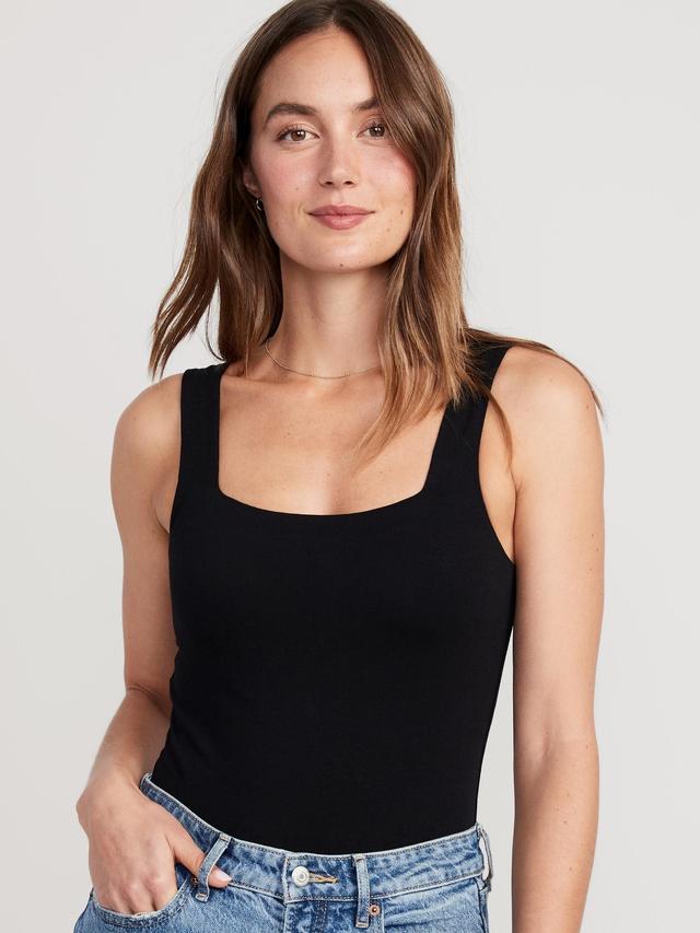 Square-Neck Tank Top Bodysuit Product Image