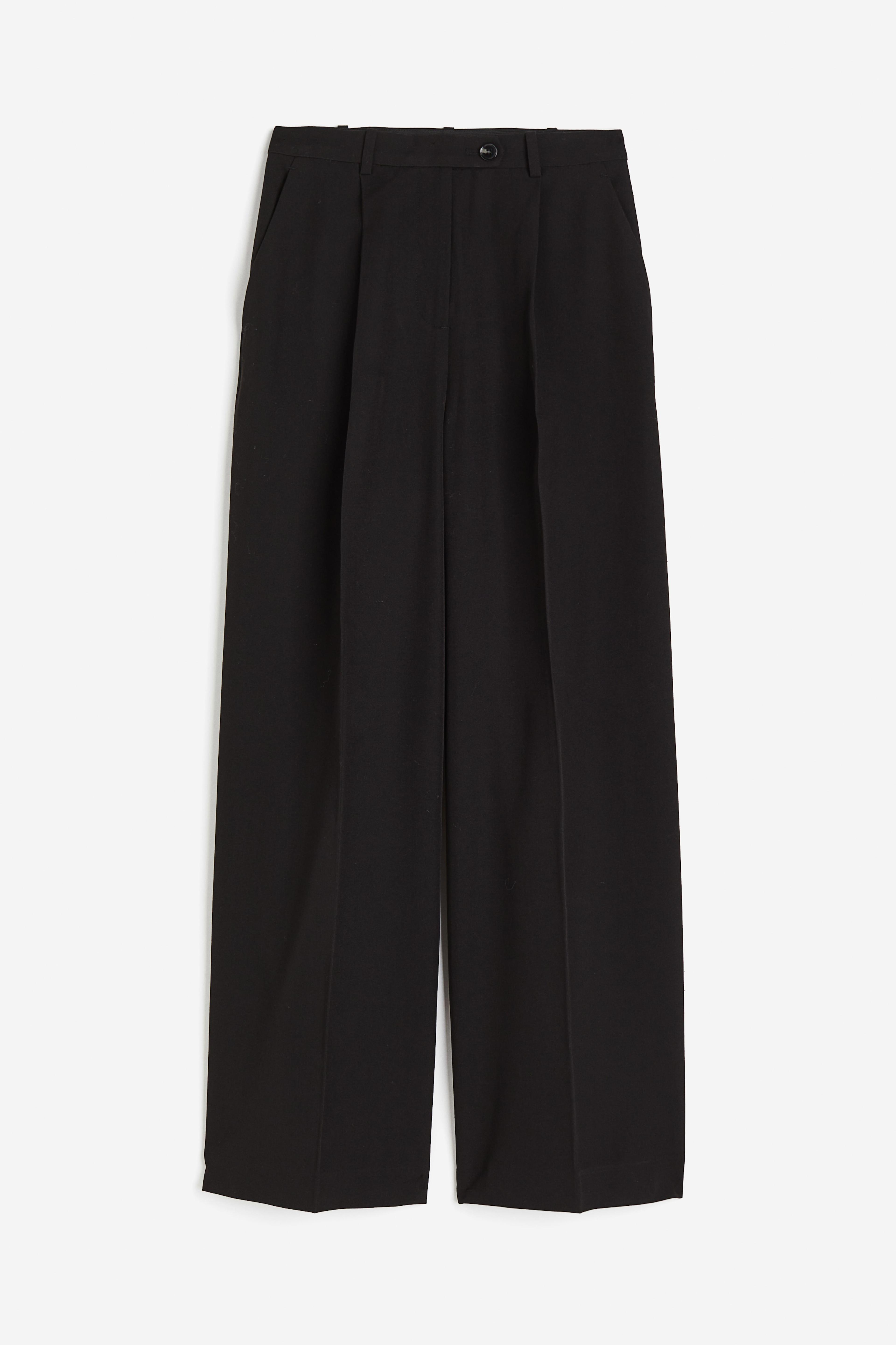 Wide-leg Twill Pants Product Image