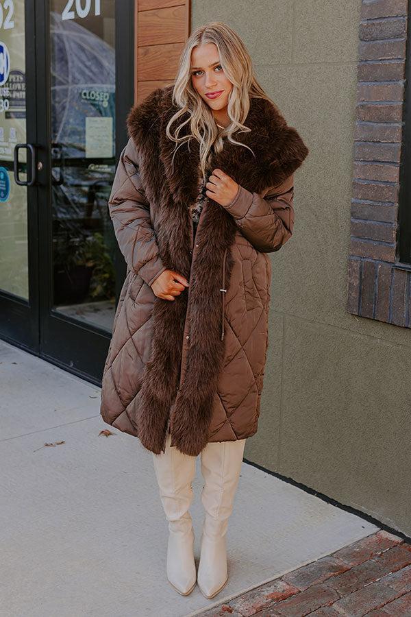 Aspen Mornings Puffer Coat in Chestnut Product Image