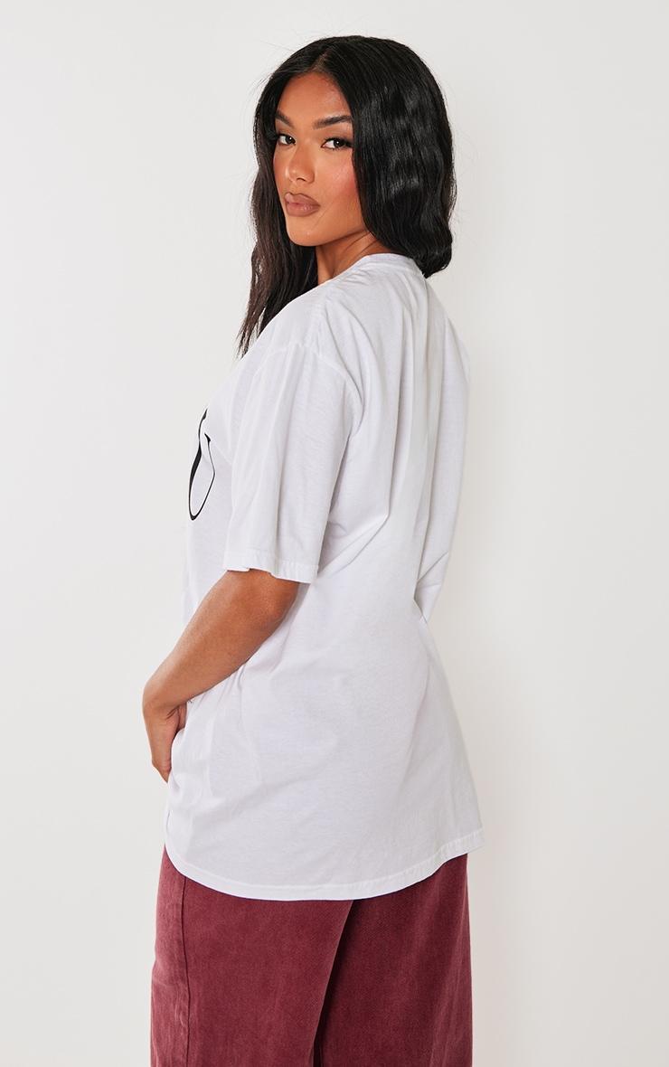 White Tiramisu Oversized T-shirt Product Image