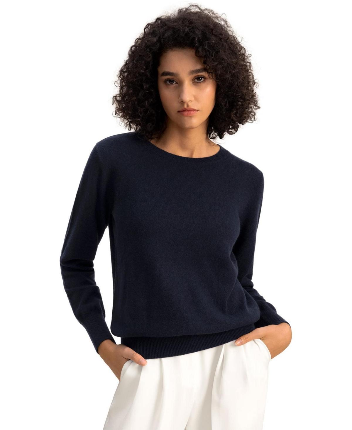 Lilysilk Womens Cashmere Super Soft Crewneck Sweater Product Image