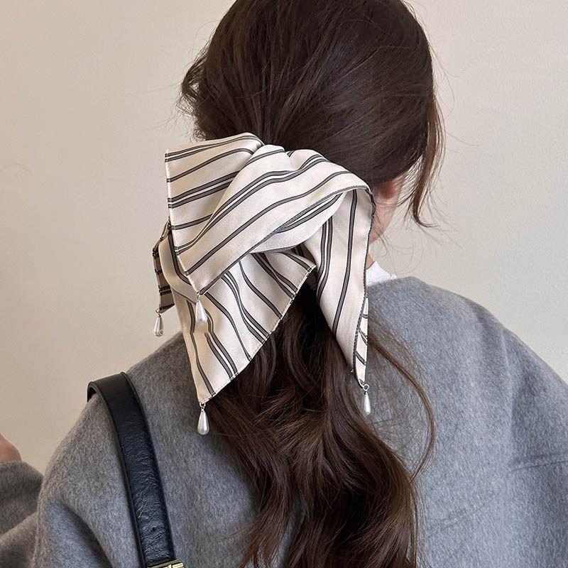 Striped Square Scarf Hair Claw product image