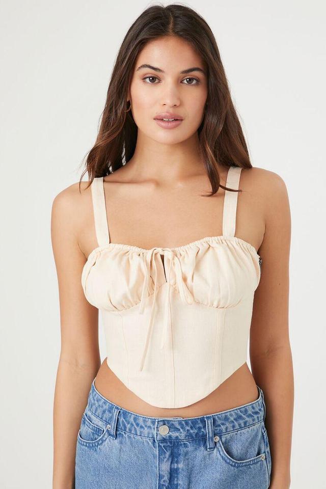 Lace-Up Corset Crop Top | Forever 21 Product Image