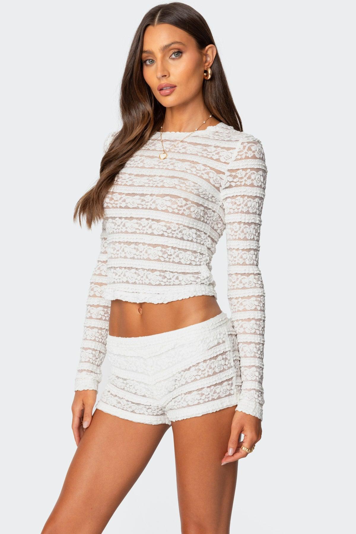 Maisley Sheer Lace Top Product Image