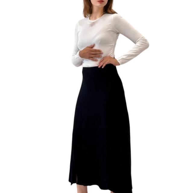 Pashmina Rib Knit Skirt Product Image