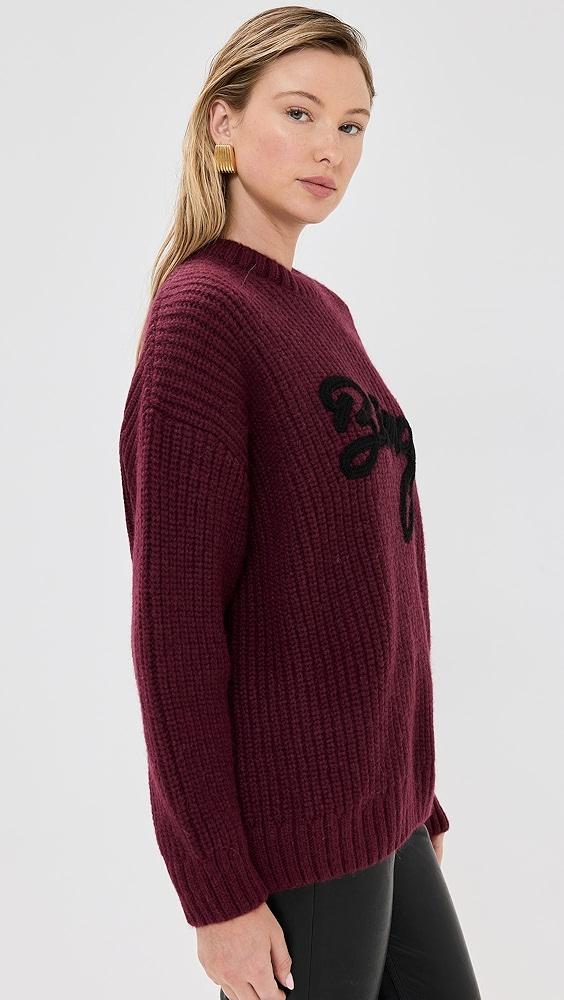 ANINE BING Sydney Crew Signature Sweater | Shopbop Product Image