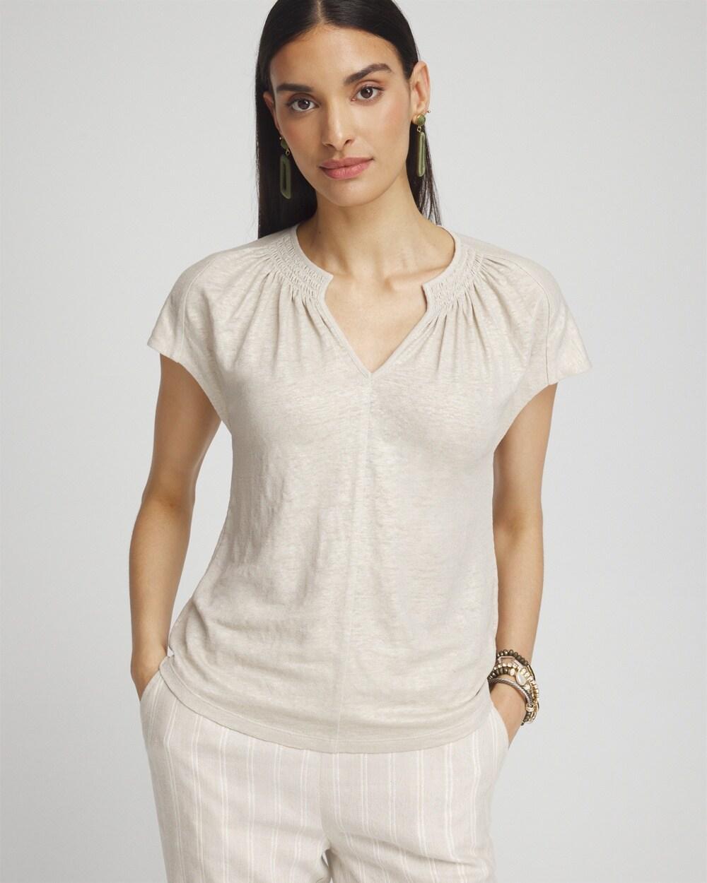 Women's Linen Metallic Tee product image