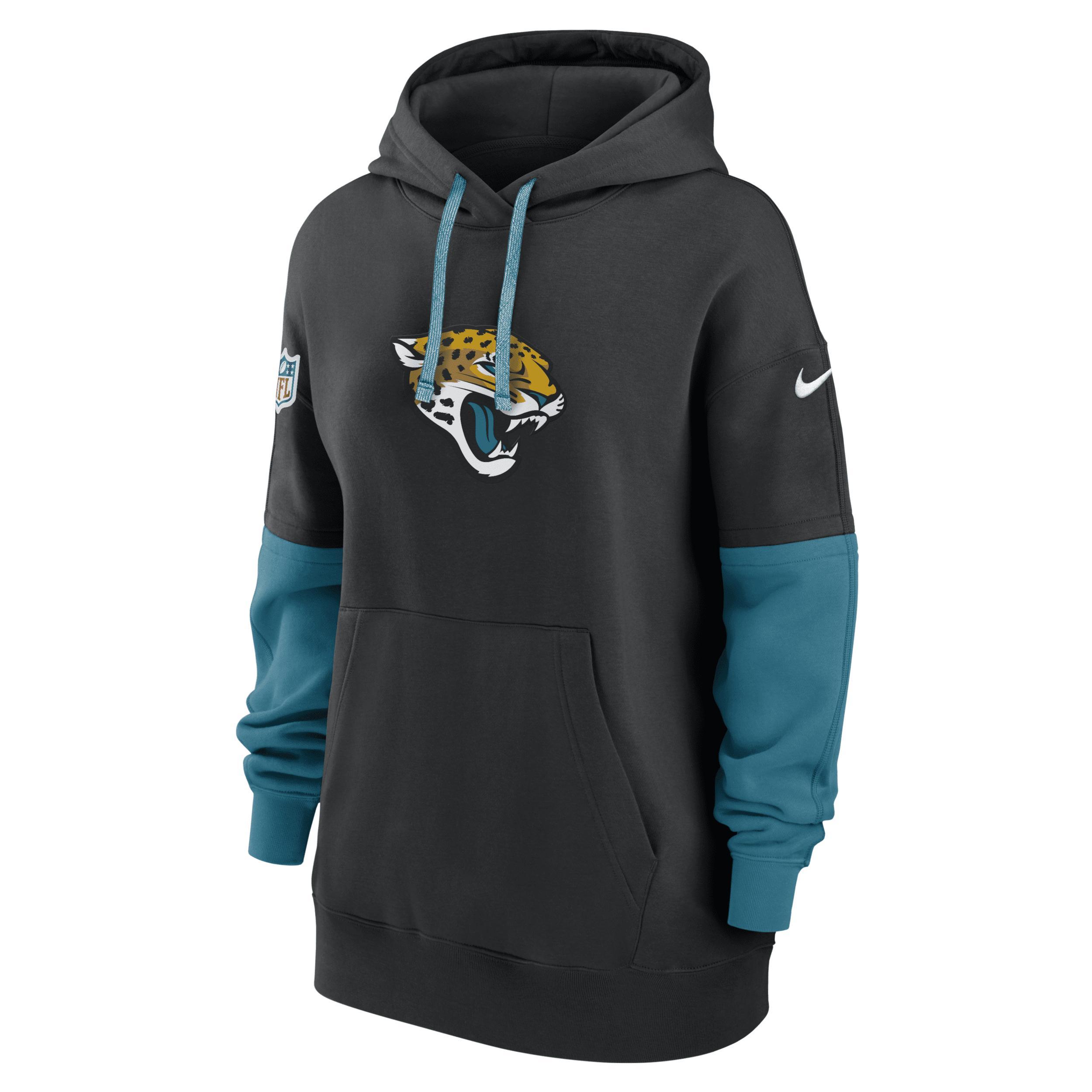 Jacksonville Jaguars Sideline Essential Nike Women's NFL Pullover Hoodie Product Image