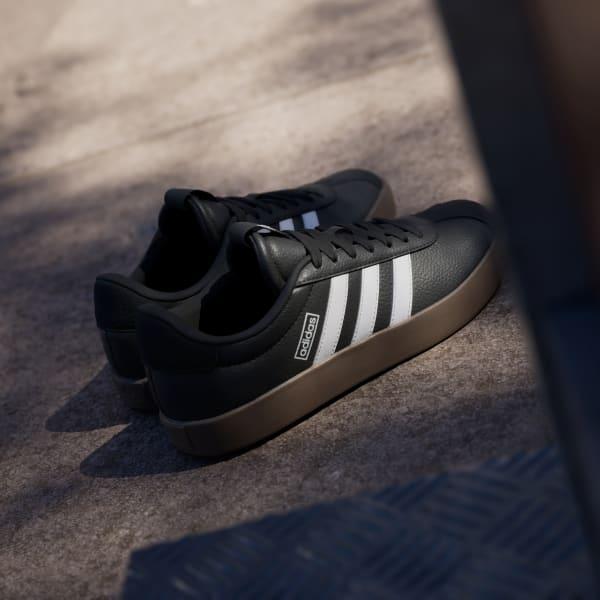 adidas Womens Vl Court 3.0 Casual Sneakers from Finish Line - Core Black, White Product Image