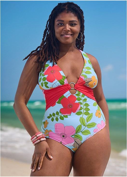 Criss Cross One Piece Product Image