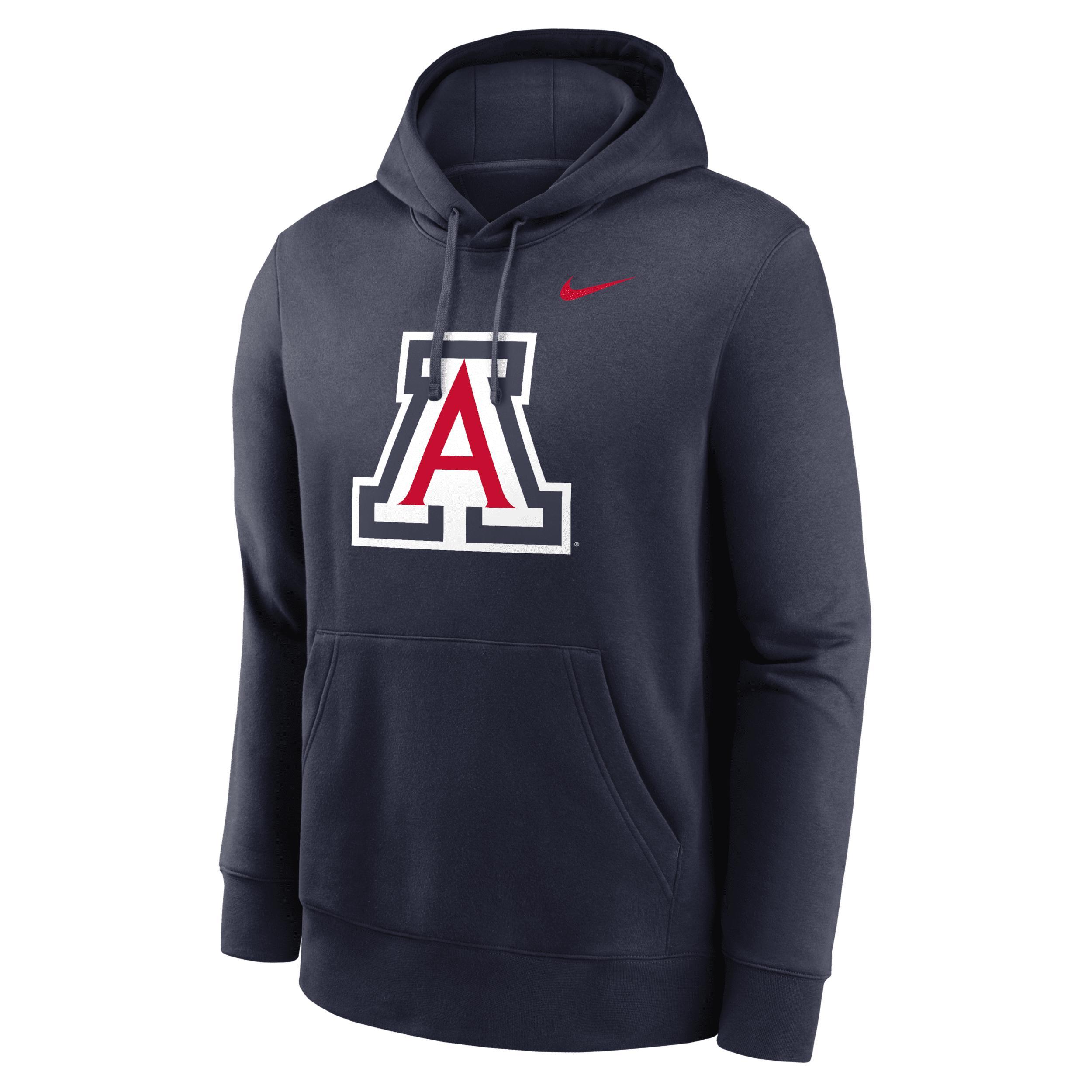 Arizona Wildcats Primetime Evergreen Club Primary Logo Nike Mens College Pullover Hoodie Product Image