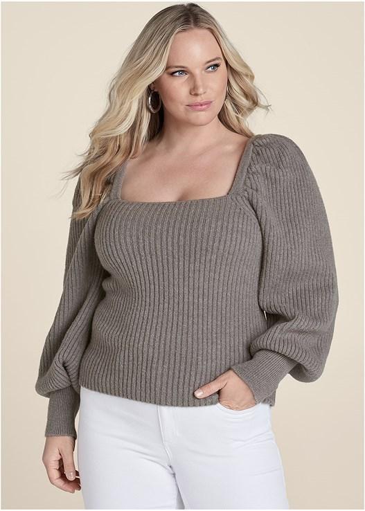 Square Neck Sweater Product Image