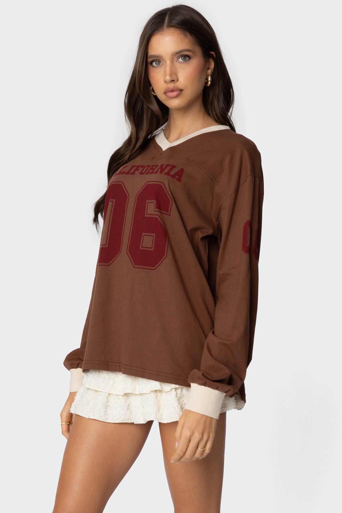 06 Oversized Long Sleeve T Shirt Product Image