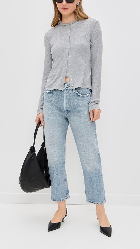 AGOLDE 90 Crop Mid Rise Loose Straight Jeans | Shopbop Product Image