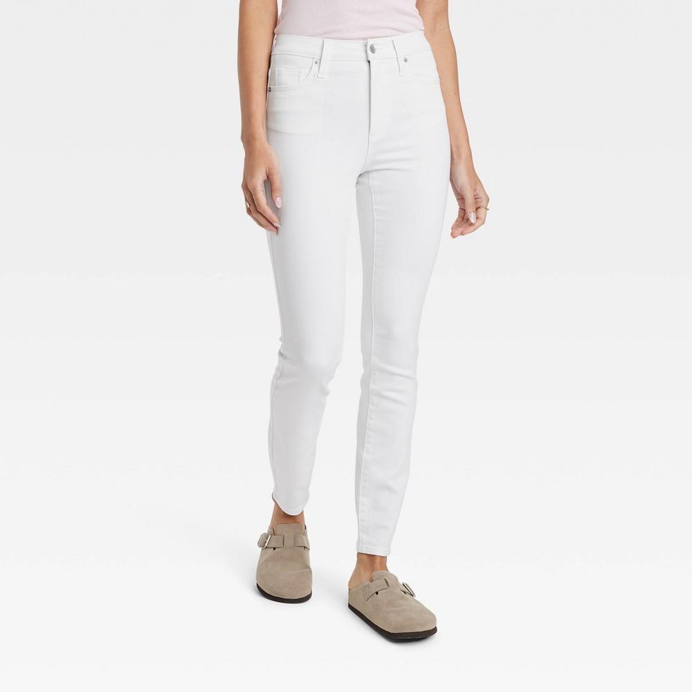 Womens High-Rise Skinny Jeans - Universal Thread White Product Image