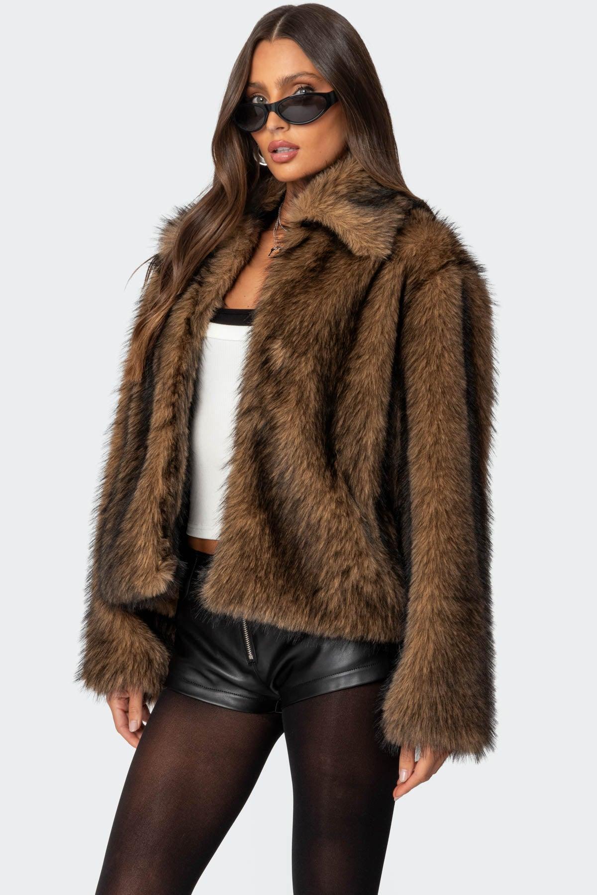 Mob Wife Faux Fur Jacket Product Image