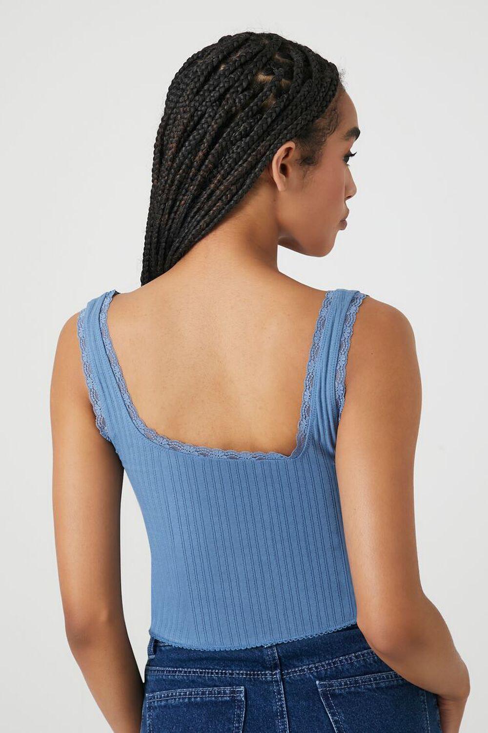 Cropped Rosette Tank Top | Forever 21 Product Image