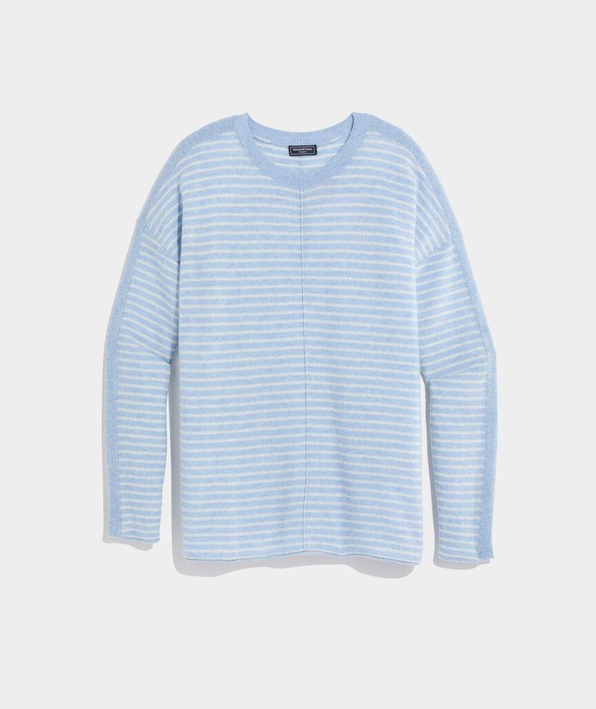 Seaspun Cashmere Striped Crew Sweater Product Image