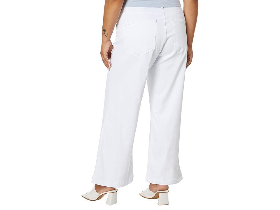 KUT from the Kloth Plus Size Meg High-Rise Wide Leg with Patch Pockets Reg Hem in Optic (Optic ) Women's Jeans Product Image