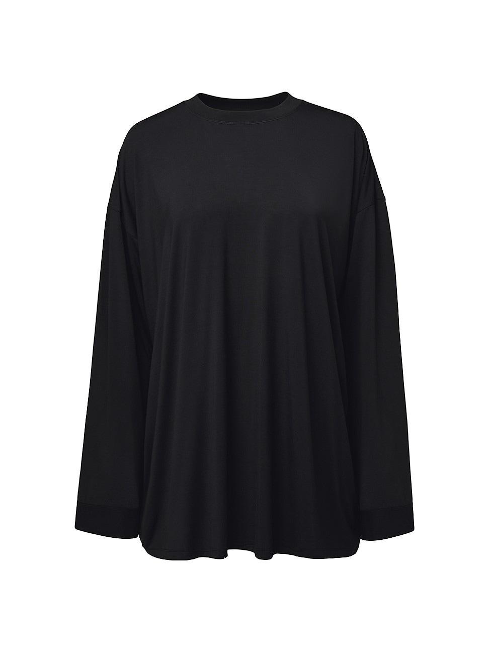 Womens Oversized Long-Sleeve Sleep T-Shirt product image