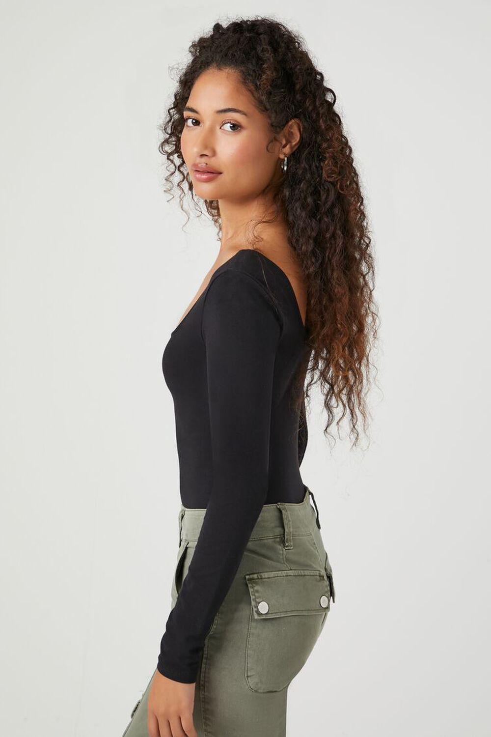 Rosette Scoop Bodysuit | Forever 21 Product Image