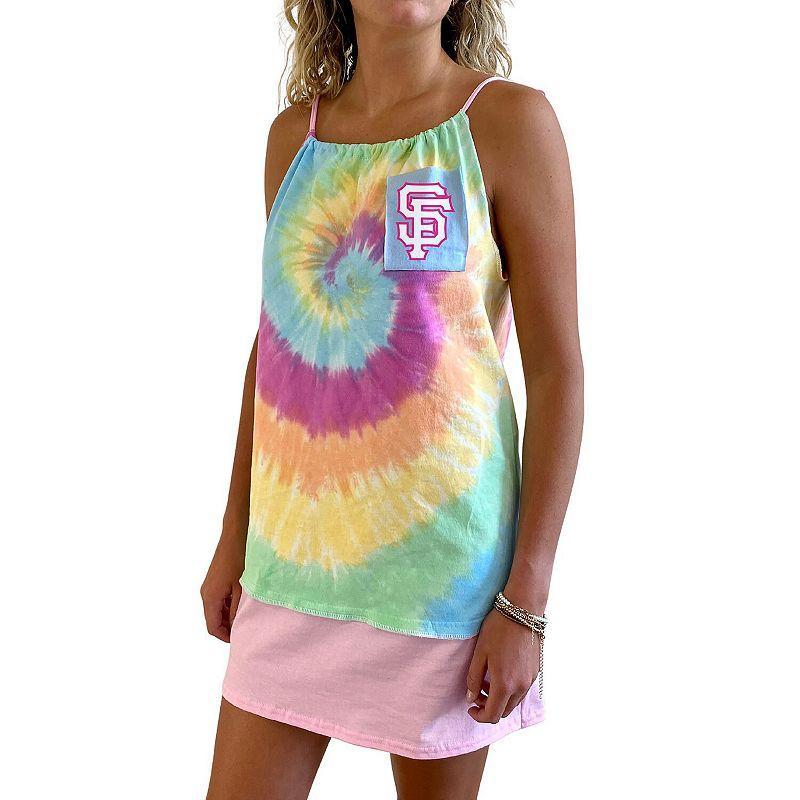 Womens Refried Apparel San Francisco Giants Tie-Dye Tank Top Dress Product Image