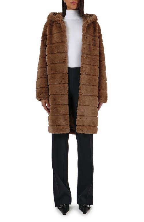 Apparis Celina 3 Hooded Faux Fur Coat Product Image