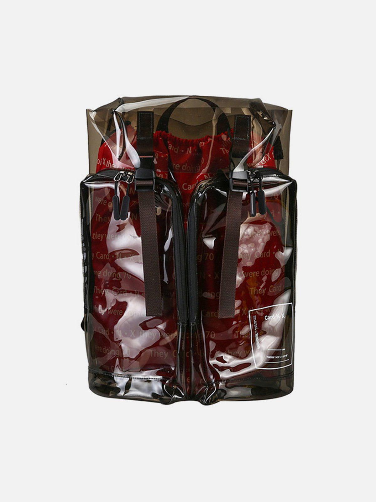 Transparent Reflective PVC Backpack Product Image