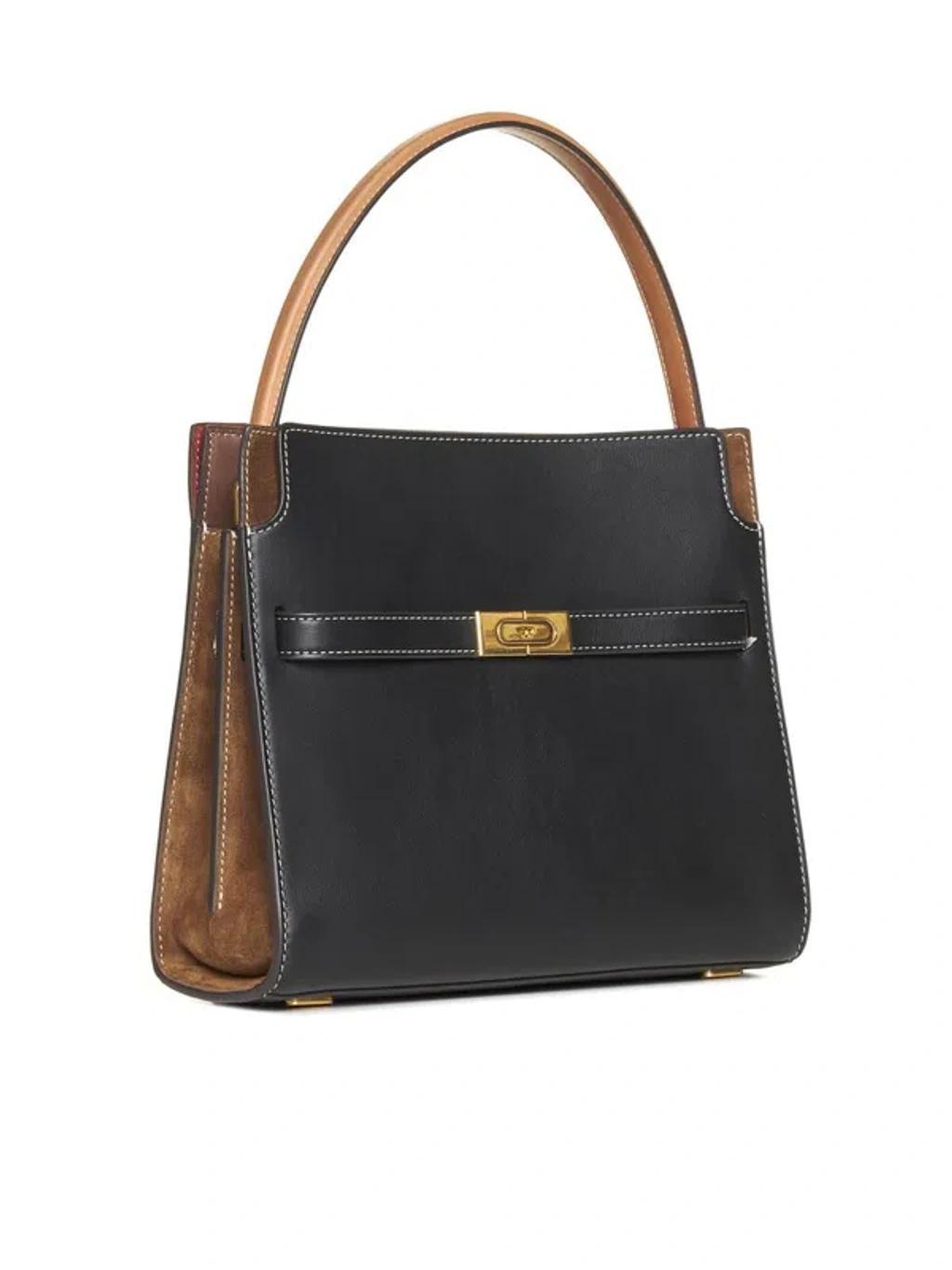 Lee Radziwill Layered Small Tote Bag In Black Product Image