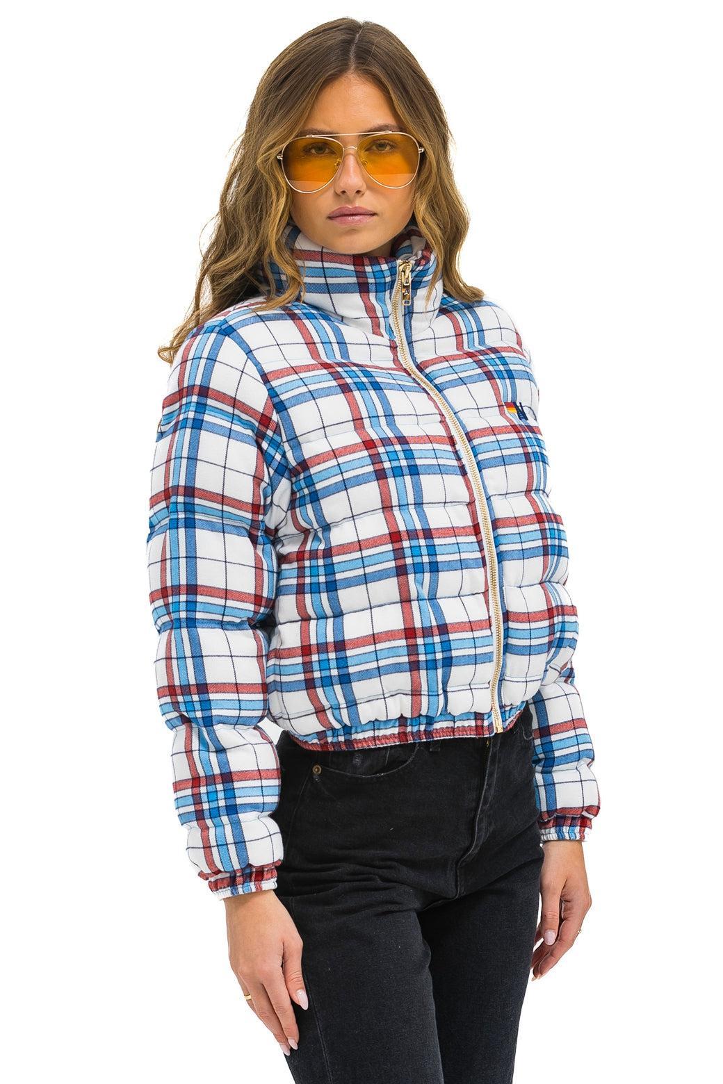 APRES PLAID PUFFER JACKET - MONTAUK PLAID Female Product Image