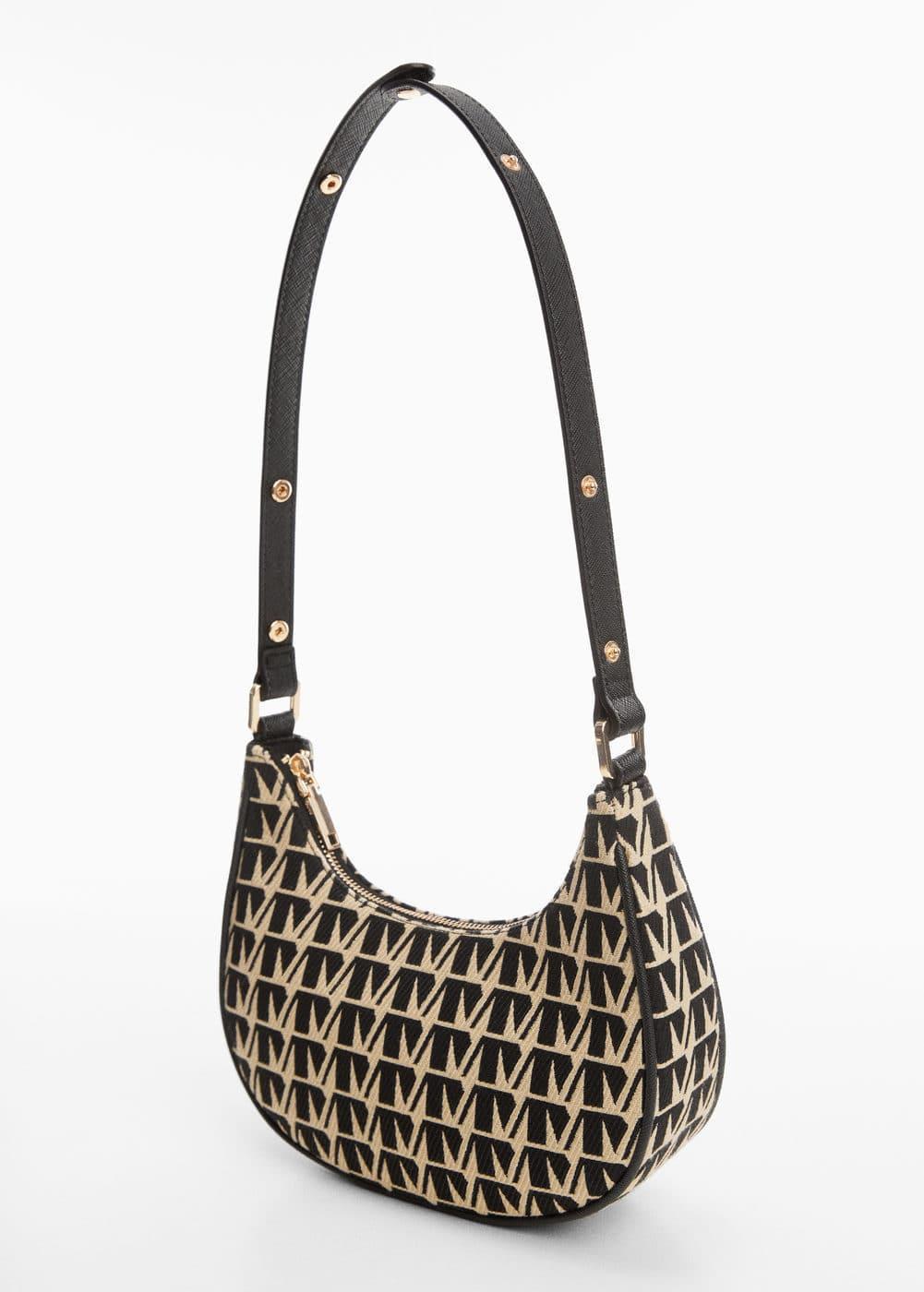 Jacquard shoulder bag - Women | MANGO USA Product Image