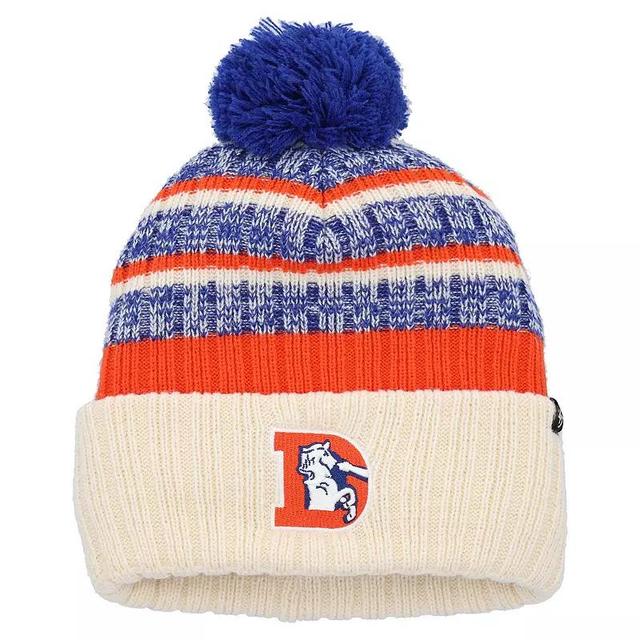 Mens 47 Cream Denver Broncos Legacy Tavern Cuffed Knit Hat with Pom Product Image