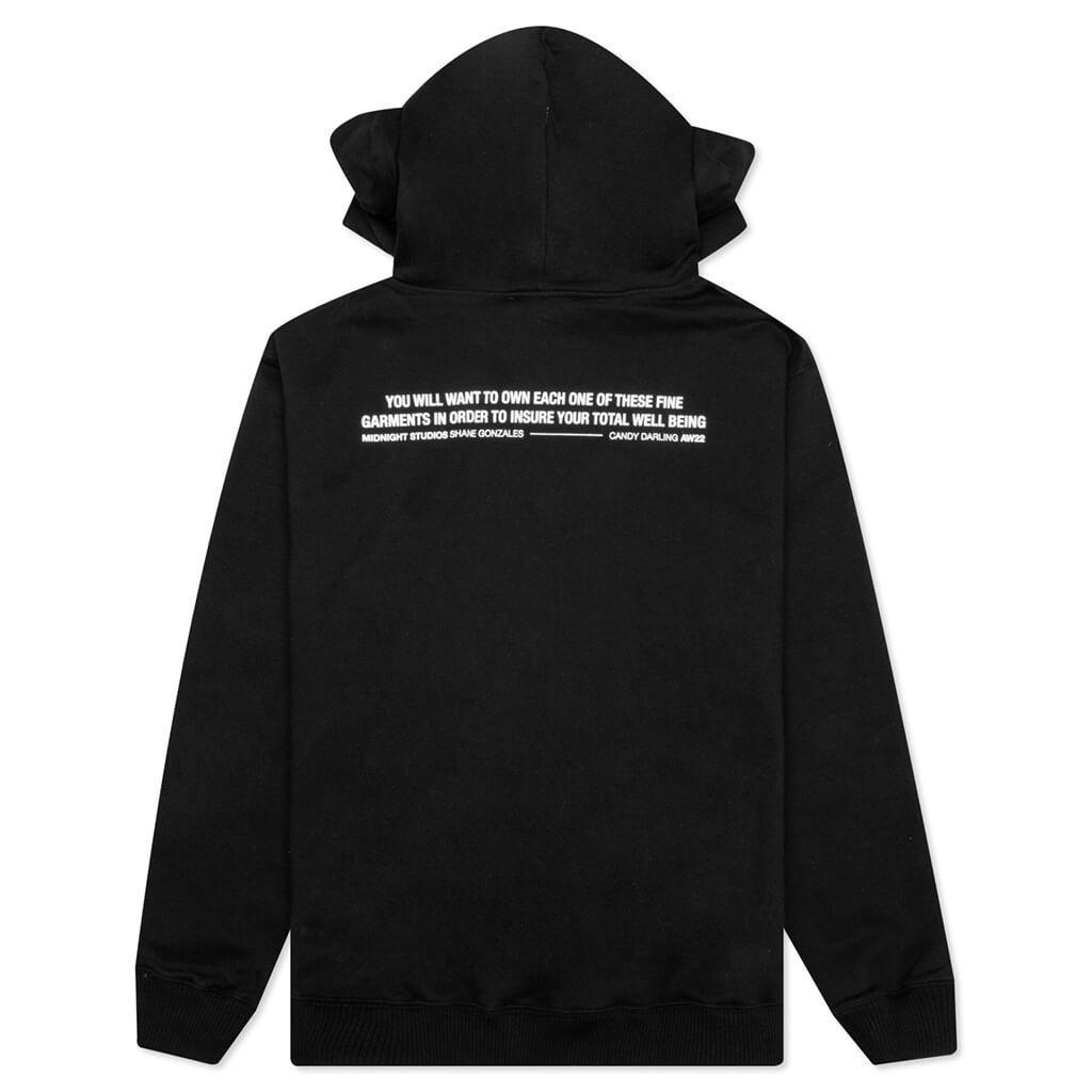 M-Logo Micro Hooded Sweatshirt - Black Male Product Image