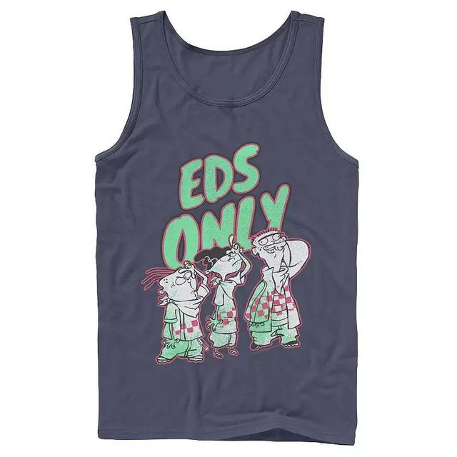 Mens Ed, Edd & Eddy Eds Only Portrait Tank Top Blue Product Image