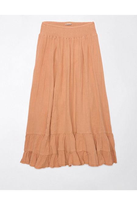 AE High-Waisted Tiered Maxi Skirt Womens Product Image