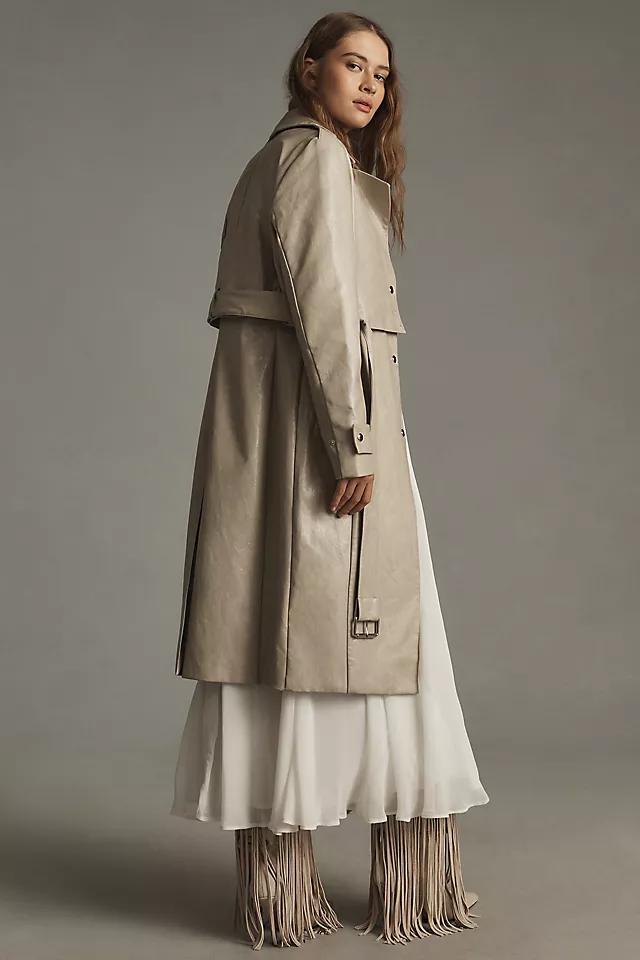 Lamarque Katija Convertible Faux-Leather Trench Coat Product Image