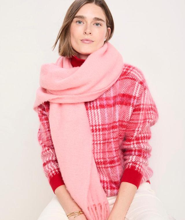 Oversized Plush Wool-Blend Scarf Product Image