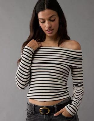 AE Off-The-Shoulder Long-Sleeve Top product image