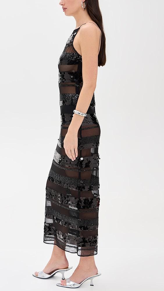 Oseree Sequins Stripe Long Dress | Shopbop Product Image