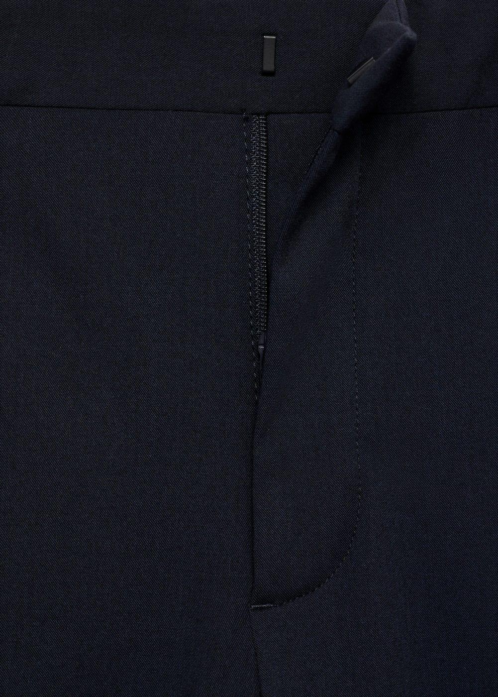 MANGO MAN - Stretch fabric super slim-fit suit pants dark navyMen Product Image